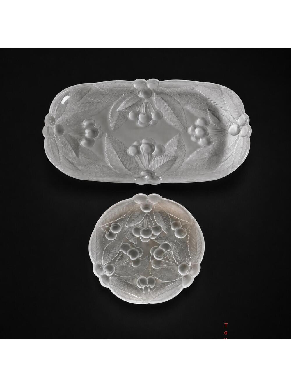 Vintage Mikasa Bountiful Crystal Serving Set - Set of 2 No Box